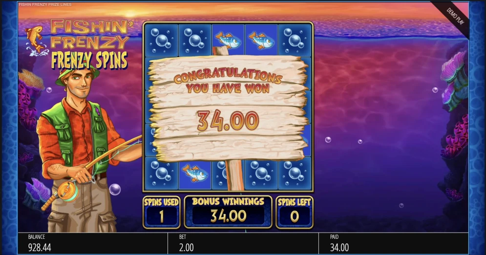Fishin Frenzy Prize Lines Slot