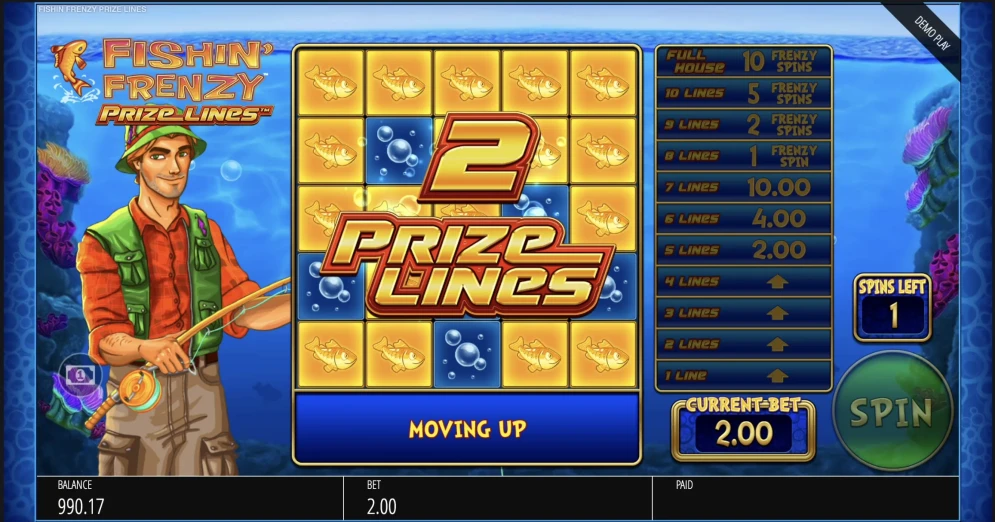 Fishin Frenzy Prize Lines Slot